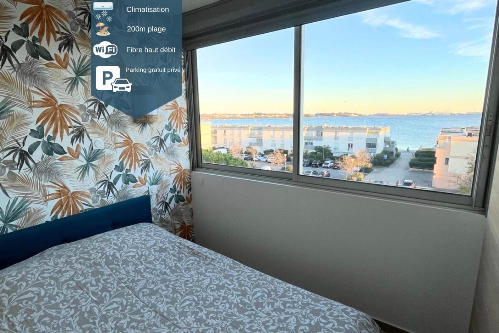 Joli Appart/Vue Etang/Clim /Wifi Balaruc-les-Bains Extérieur photo